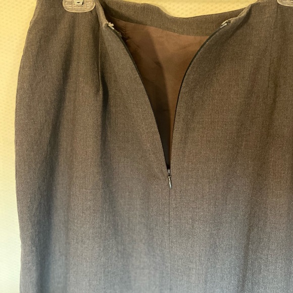 Banana Republic Charcoal Pencil Skirt wool blend fully lined women’s size 14 - Picture 8 of 11